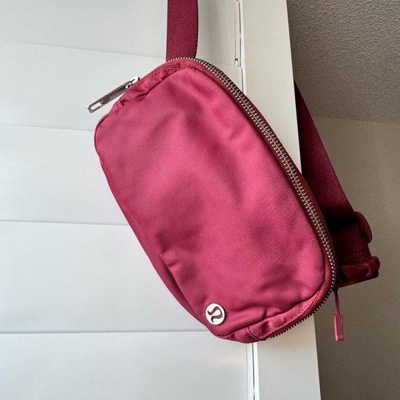 lululemon athletica Handbags - lululemon athletica Burgundy Crossbody Belt Bag